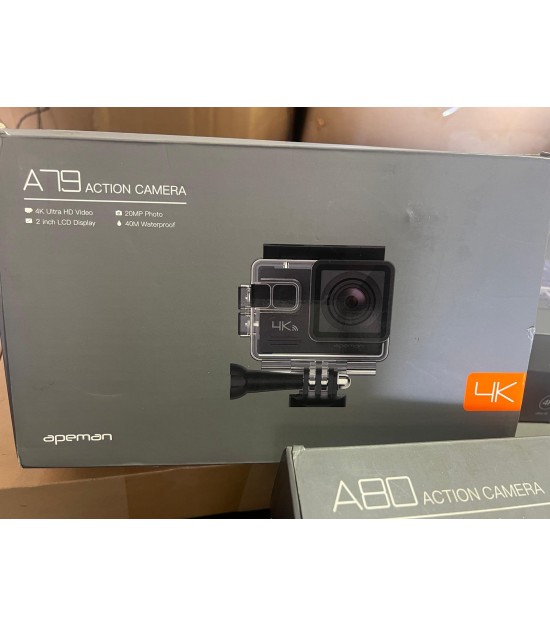 APEMAN A79 & A80 4K 20MP Wi-Fi External Microphone 2.4G Action Camera. 230units. EXW Los Angeles